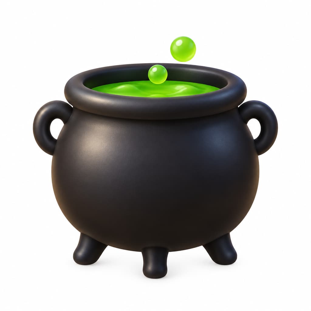 A witch's cauldron.